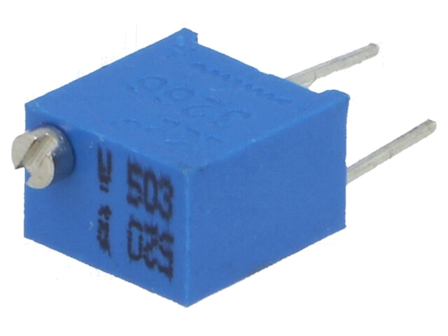 Potentiometer: montage-; meerslagen; 50kΩ; 250mW; ±10%; lineair Potentiometer: montage-; meerslagen; 50kΩ; 250mW; ±10%; lineair